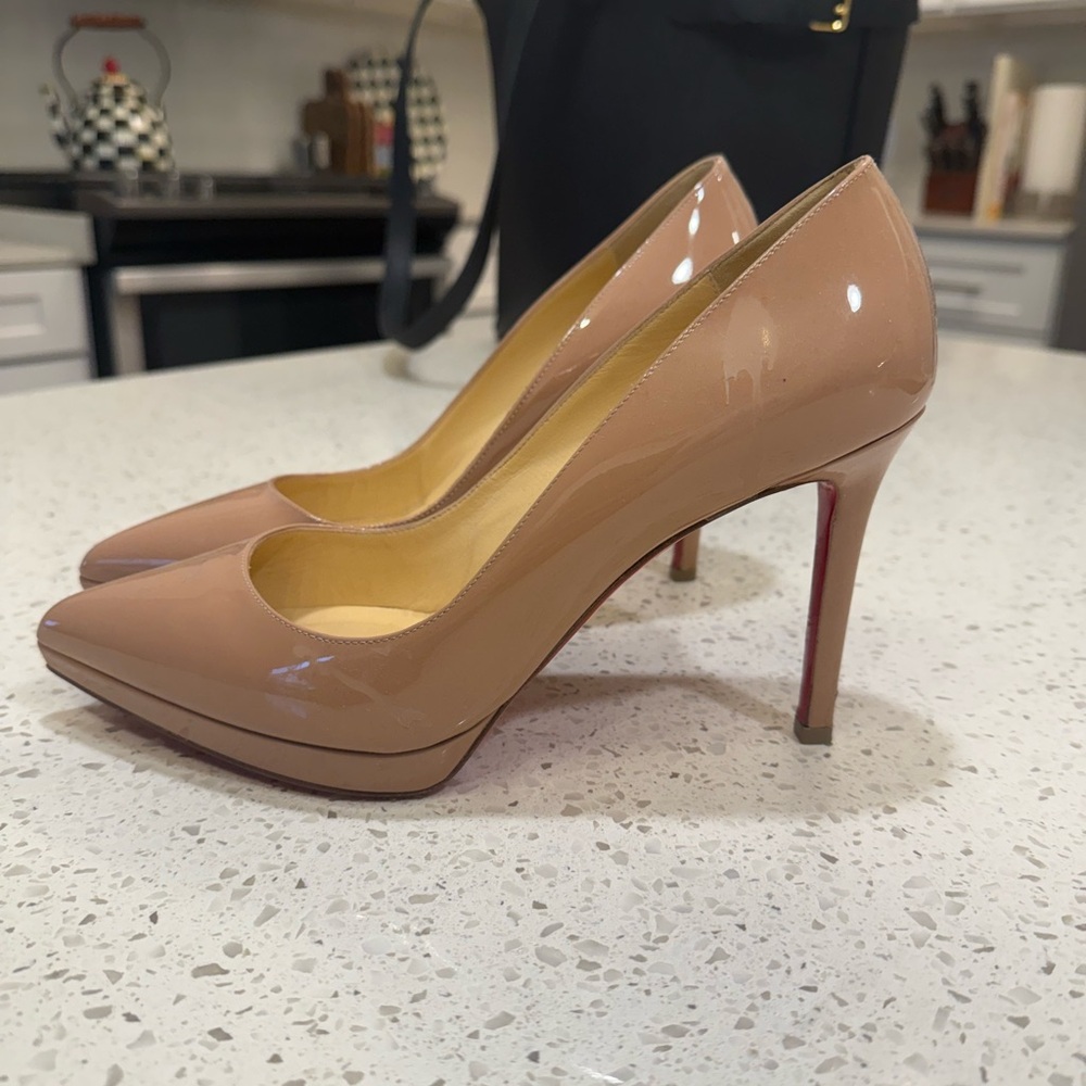 Christian Louboutin Blush Patent Leather Heels